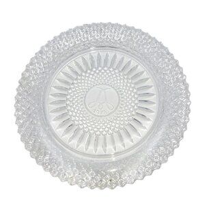 Vintage Avon Fostoria Glass Lead Crystal 92ond Anniversary Dess Plate 19…